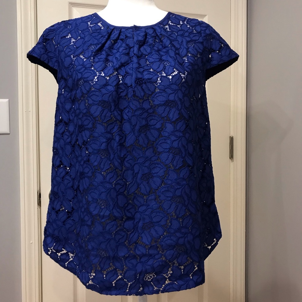 J. Crew cobalt blue blouse, Size 10